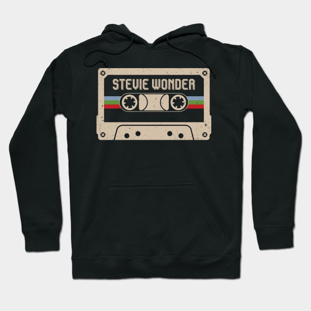 Stevie Wonder Vintage Cassette Tape Hoodie by Horton Cyborgrobot